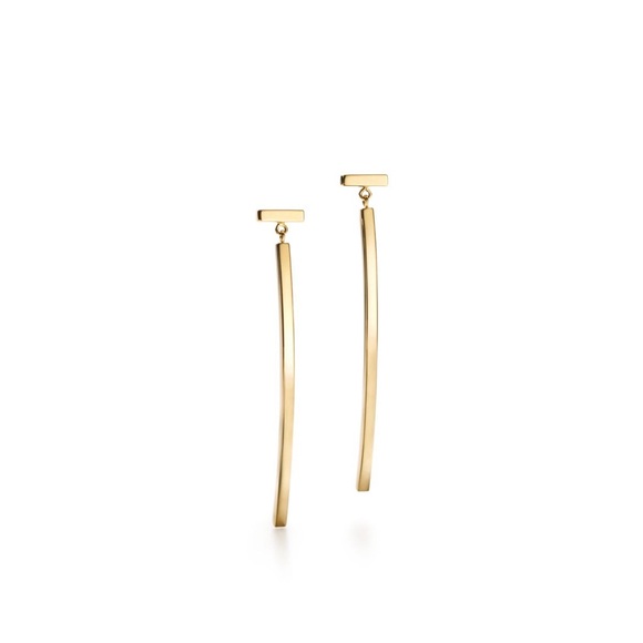 Tiffany & Co. Gold T bar Earrings - Picture 2 of 7